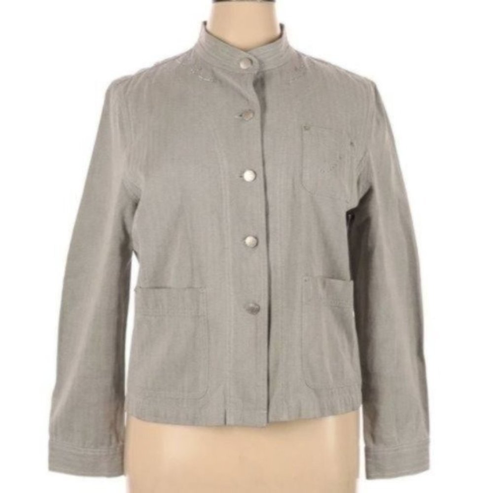 Isaac Mizrahi for Target‎ Jacket Embellished Stripe XL